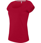 Kariban Dames T-Shirt korte mouwen met boothals