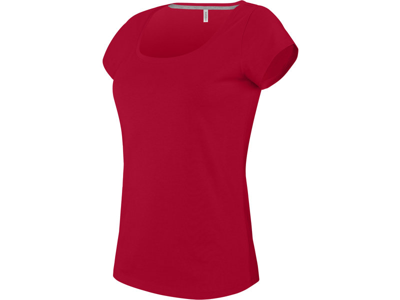 Kariban Dames T-Shirt korte mouwen met boothals