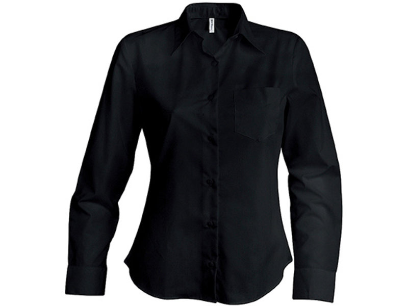 Kariban Dames poplin blouse lange mouwen