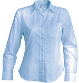 Kariban Dames poplin blouse lange mouwen