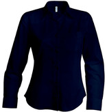 Kariban Dames poplin blouse lange mouwen