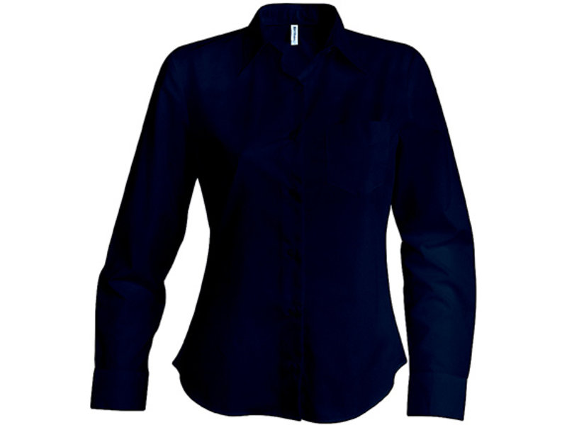 Kariban Dames poplin blouse lange mouwen