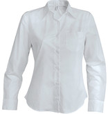 Kariban Dames poplin blouse lange mouwen