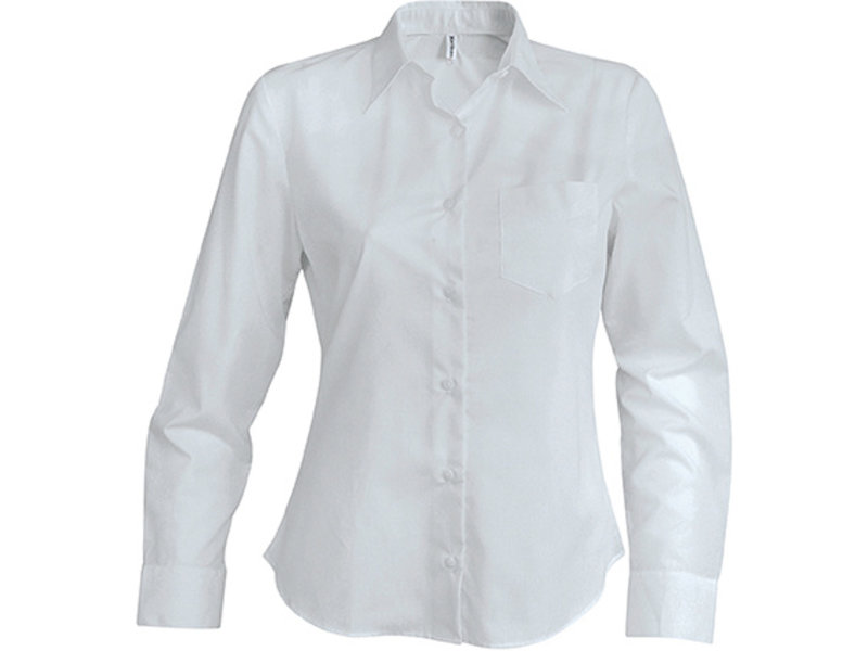 Kariban Dames poplin blouse lange mouwen