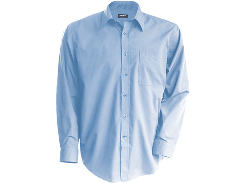 Kariban Heren non-iron overhemd lange mouwen