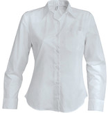 Kariban Dames oxford blouse lange mouwen