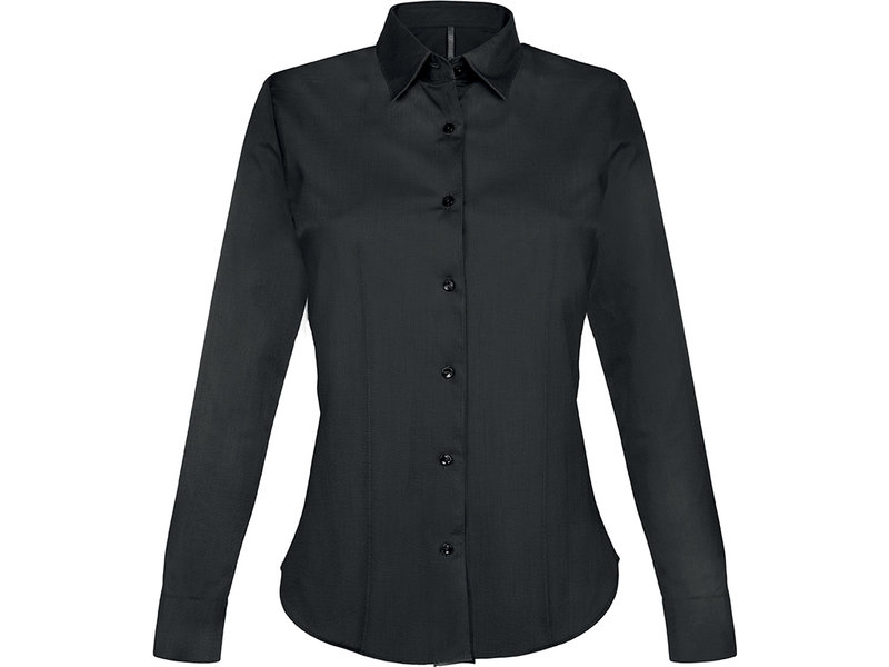 Kariban Dames stretch blouse lange mouwen