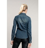 Kariban Dames denim blouse lange mouwen