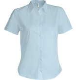 Kariban Dames oxford blouse korte mouwen