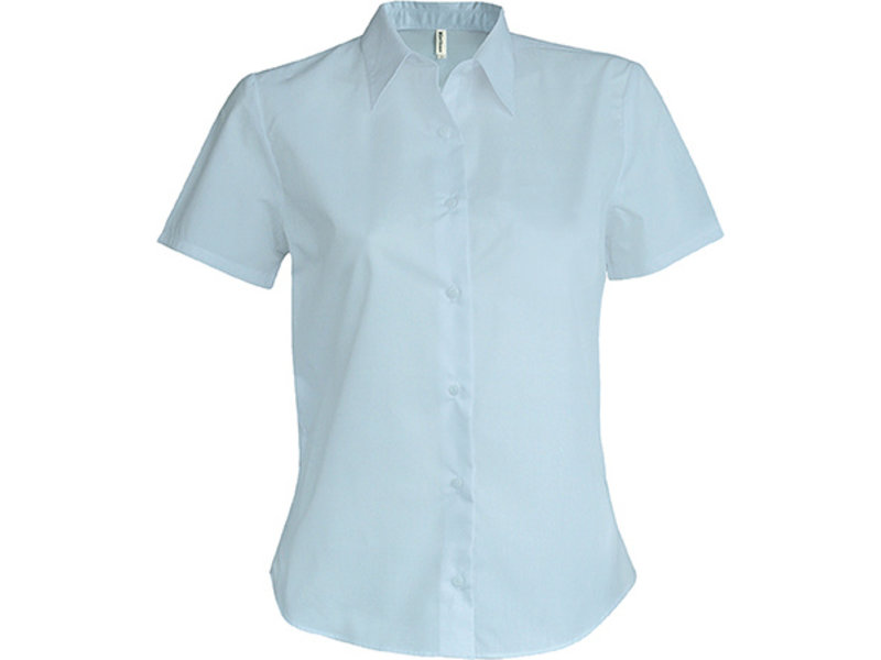 Kariban Dames oxford blouse korte mouwen