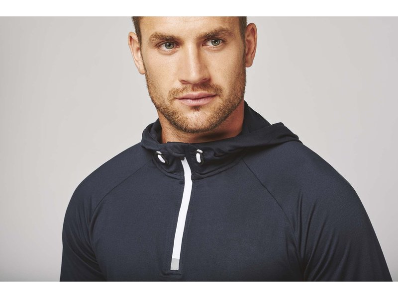 Proact 1/4 Zip Hooded Sports Sweater