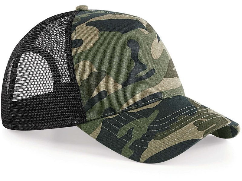 Beechfield Camo Snapback Trucker