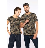 Kariban T-shirt camo korte mouwen