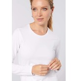 Kariban Dames-t-shirt ronde hals lange mouwen