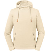 Russell Pure Organic Sweater met capuchon en opstaande kraag Pure Organic