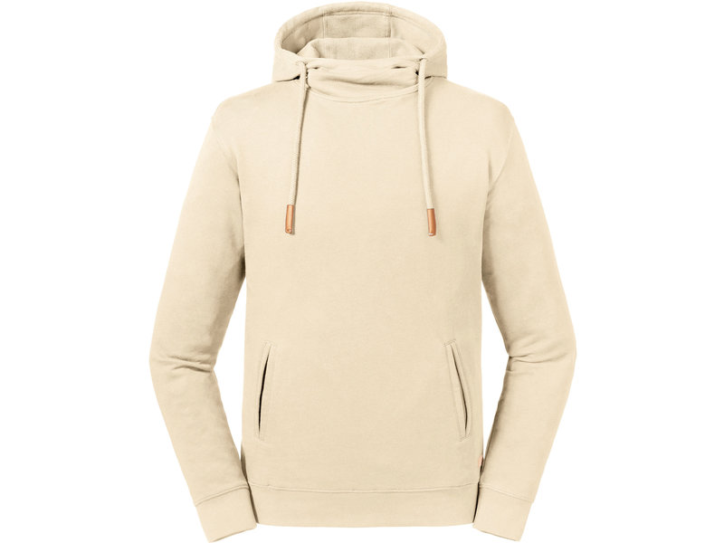 Russell Pure Organic Sweater met capuchon en opstaande kraag Pure Organic