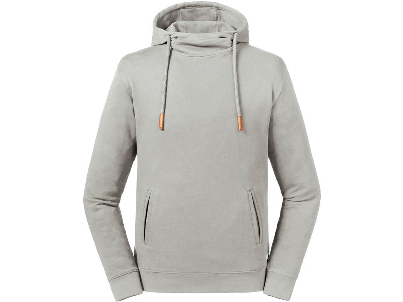 Russell Pure Organic Sweater met capuchon en opstaande kraag Pure Organic