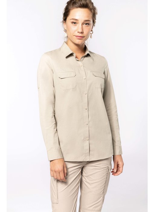 Kariban | K591 | Ladies' long sleeved safari shirt