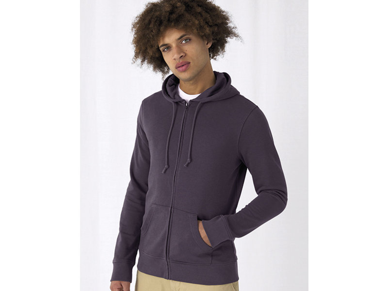 B&C Organic Zipped Hooded