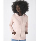 B&C Organic Zipped Hooded /women
