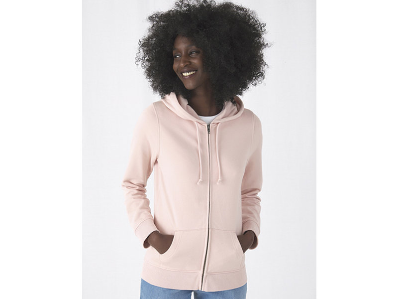 B&C Organic Zipped Hooded /women