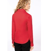 Kariban Dames poplin blouse lange mouwen