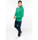 Kariban Hooded sweater met gecontrasteerde capuchon