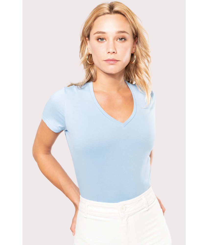 Kariban | K381 | Ladies' short-sleeved V-neck T-shirt