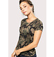 Kariban Dames-t-shirt camo korte mouwen