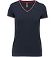 Kariban Dames-t-shirt piqué V-hals