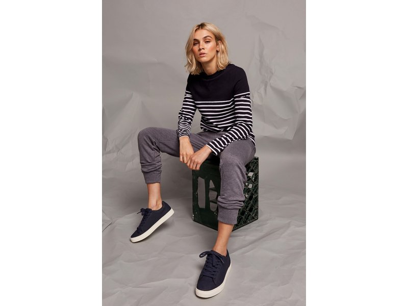 Front Row Collection Gestreept T-shirt met lange mouwen