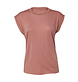 Bella + Canvas Ladies' flowy rolled-cuff T-shirt