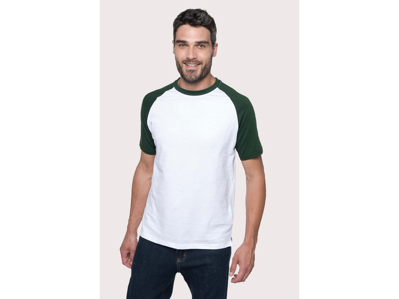 Kariban Baseball - Tweekleurig T-shirt