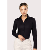 Kariban Dames non-iron blouse lange mouwen