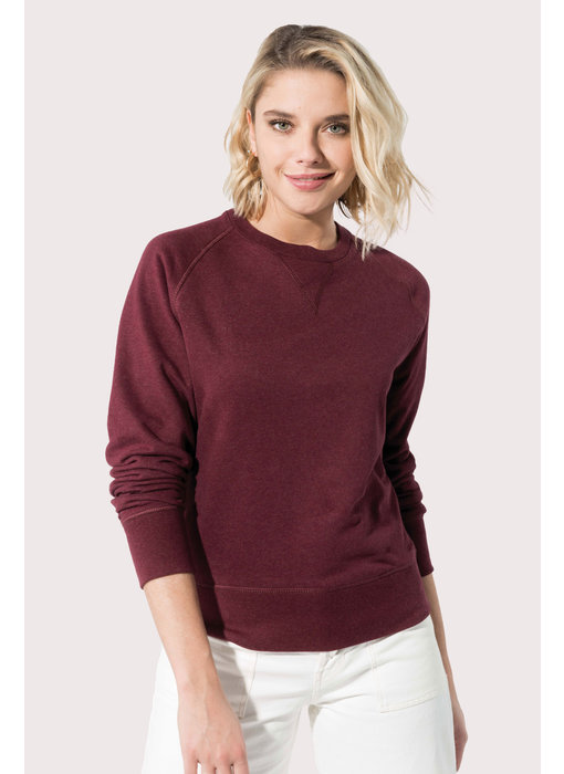 Kariban | K481 | Ladies’ organic cotton crew neck raglan sleeve sweatshirt