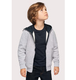 Kariban Kindersweater met rits en capuchon