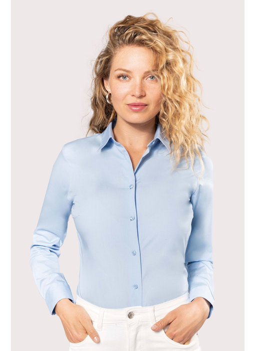 Kariban | K510 | Ladies’ long-sleeved cotton poplin shirt
