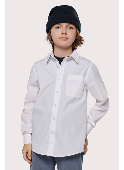 Kariban | K521 | Kid's LONG-SLEEVED Poplin Shirt