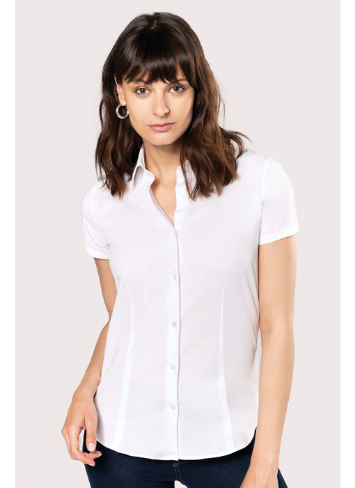 Kariban | K532 | Ladies' short-sleeved cotton/elastane shirt