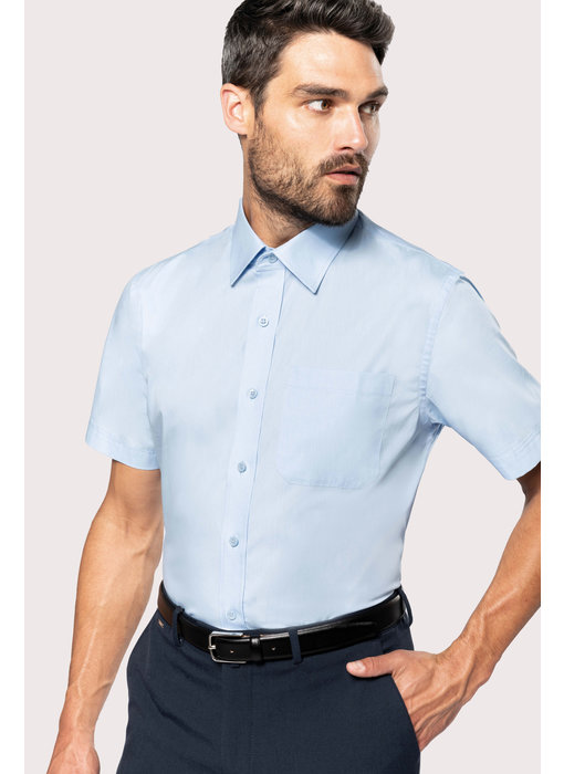 Kariban | K543 | Men's short-sleeved cotton poplin shirt