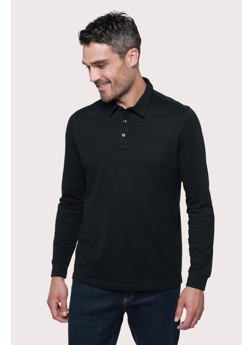 Kariban | K264 | Men's long sleeved jersey polo shirt