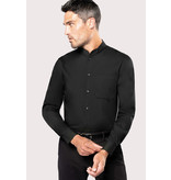 Kariban Men's Long Sleeve Mandarin Collar Blouse