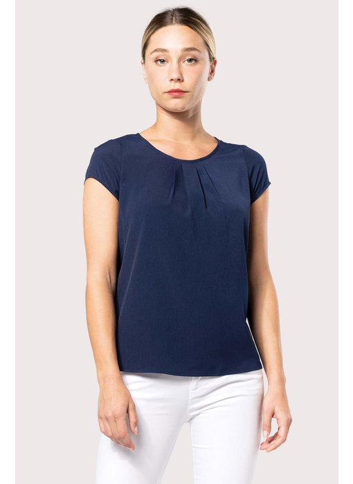 Kariban | K5002 | Ladies' short-sleeved crepe blouse