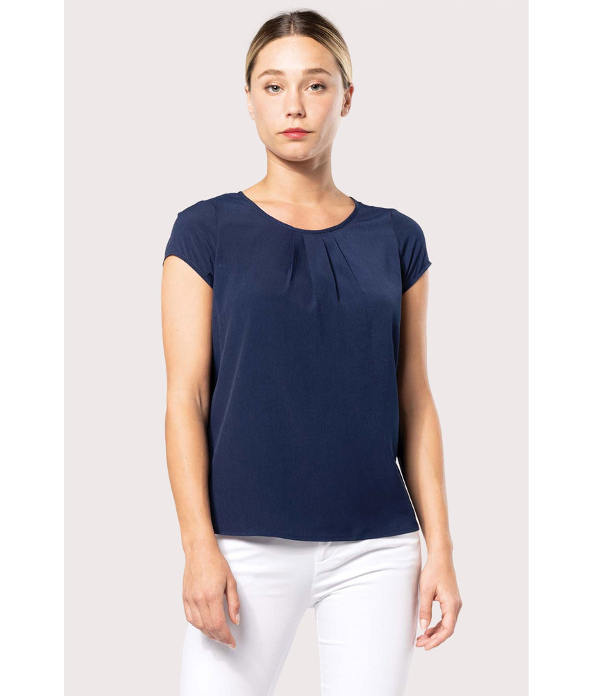 Kariban | K5002 | Ladies' short-sleeved crepe blouse