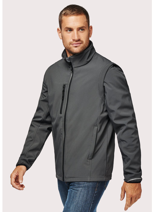 Proact | PA323 | UNISEX detachable sleeves softshell jacket