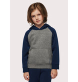 Proact Tweekleurige sweater met capuchon kids