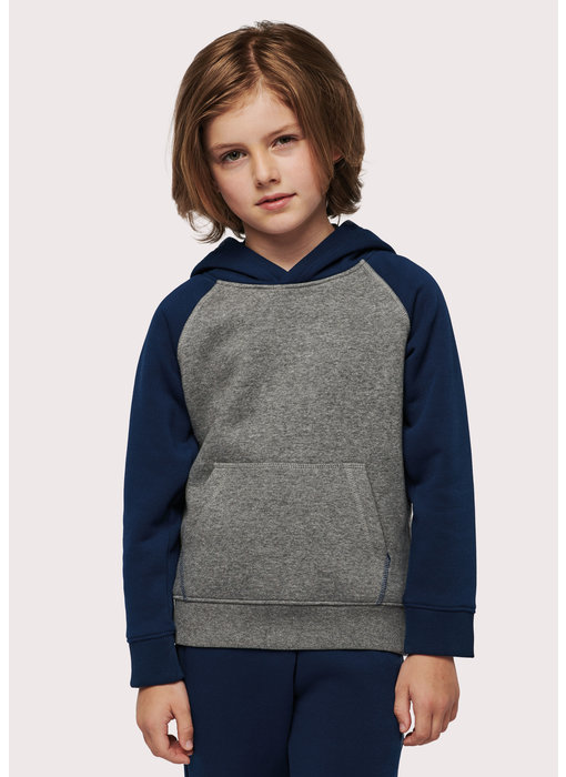 Proact | PA370 | Kids' two-tone hooded sweatshirt