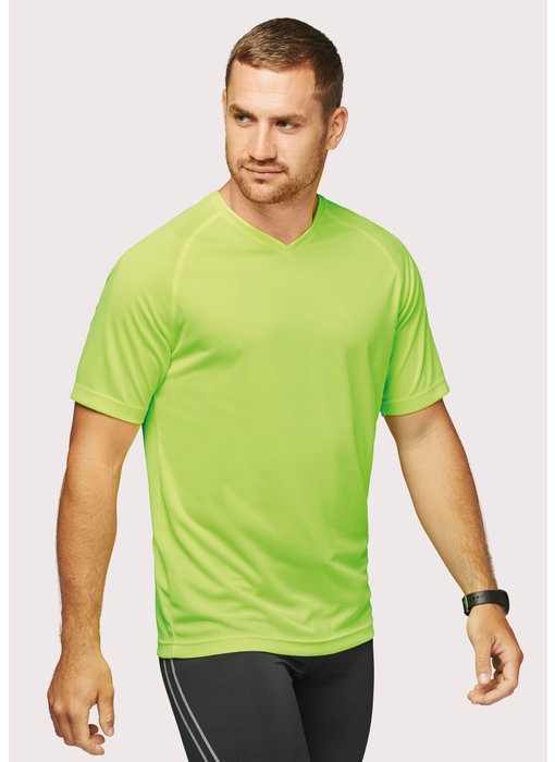 Proact | PA476 | Men's V-neck short-sleeved sports T-shirt