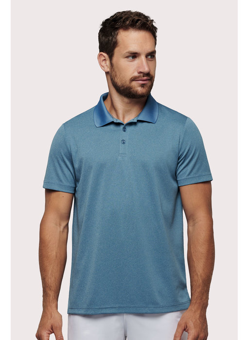 Proact | PA496 | Adult short-sleeved marl polo shirt