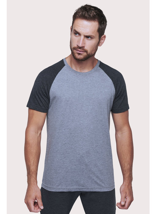 Proact | PA4010 | Adult Triblend two-tone sports short-sleeved t-shirt
